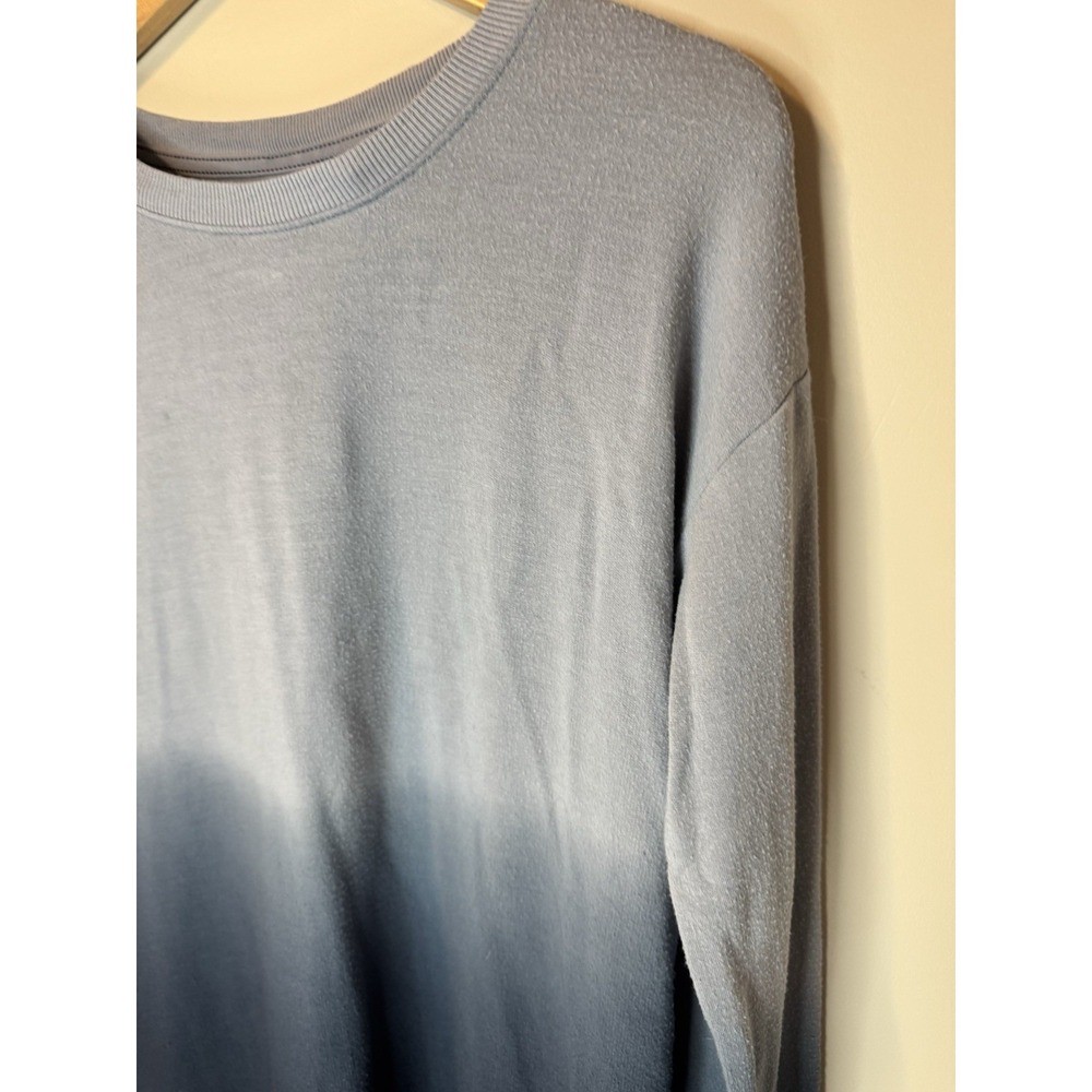 American Eagle Womens Blue Ombre Long Sleeve Sweater With Slit Sides Size Small - Picture 2 of 12